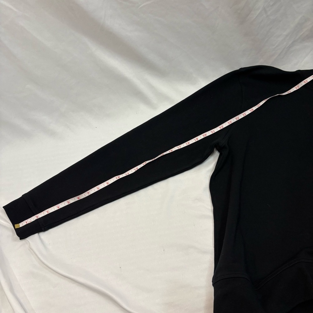 Burberry Black Pima Cotton Quarter Zip Sweater Men’s XL Classic Logo Pullover - Picture 11 of 11